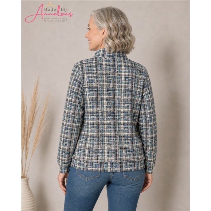 Leona per Donna sweater 2021 blokjes Multicolor